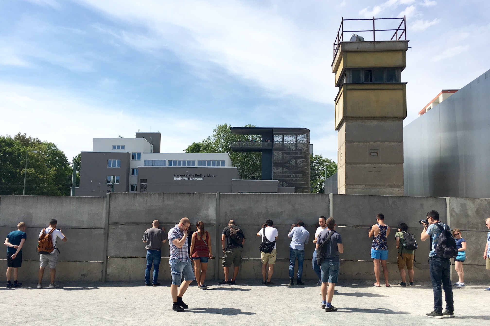 At the Berlin Wall Memorial
