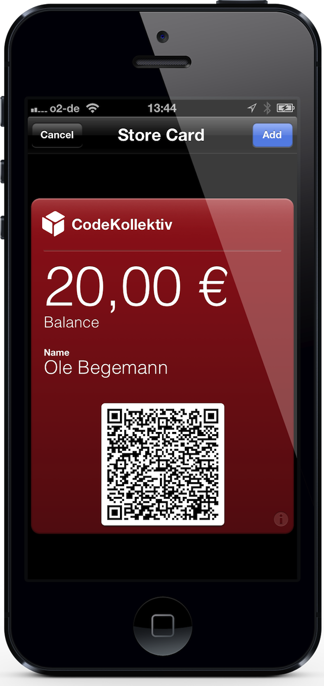 Adding a pass to Passbook