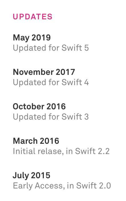 Updated for Swift 4 Advanced Swift 